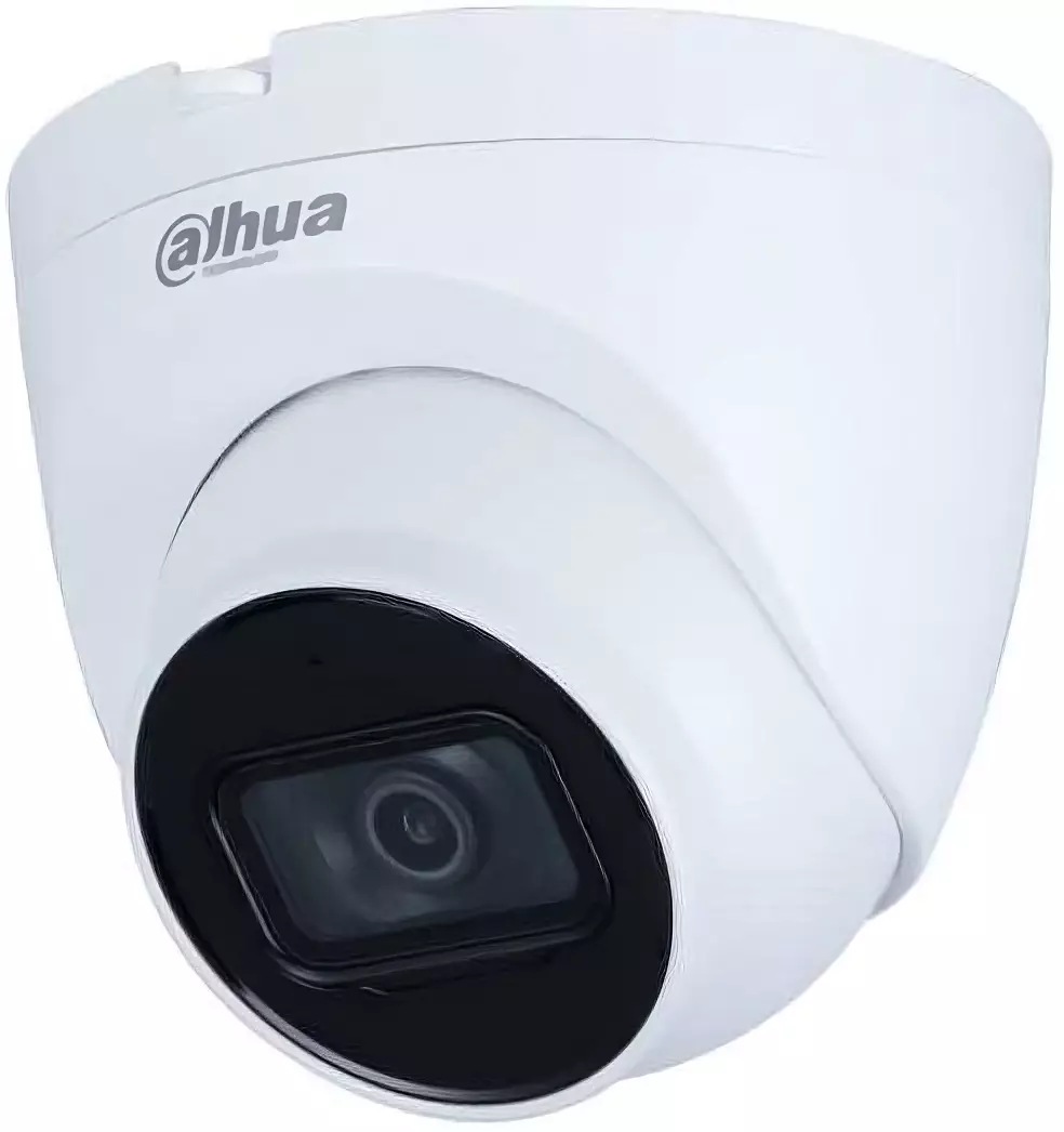Обзор камеры видеонаблюдения Dahua DH-IPC-HDW2230T-AS-0280B-S2: надежная защита и высокое качество изображения в стильном белом корпусе.