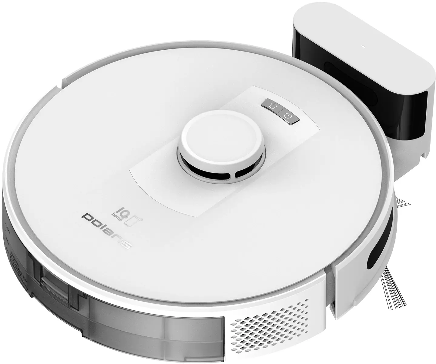 Обзор робота-пылесоса Polaris IQ Home PVCR 5003: умный помощник для безупречной чистоты вашего дома в белом и сером цвете.
