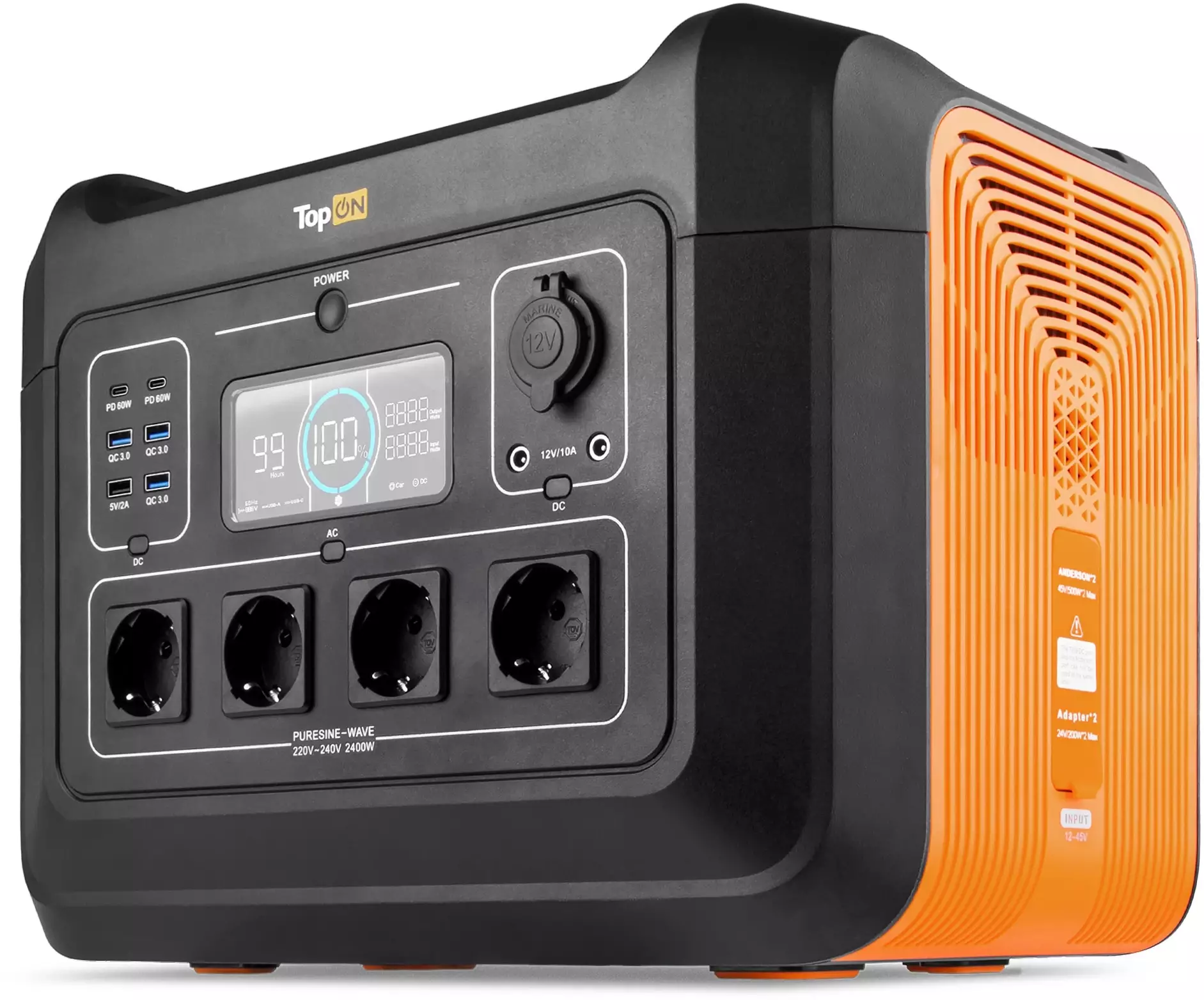 Обзор портативной электростанции TopON TOP-X2400: мощность и надежность в компактном корпусе для активного отдыха и дома.
