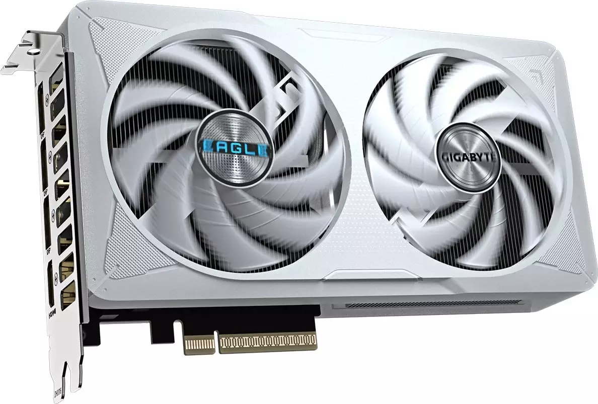 Обзор видеокарты Gigabyte GeForce RTX 3050 EAGLE OC ICE: Холодная мощь для игр и творчества в элегантном исполнении.
