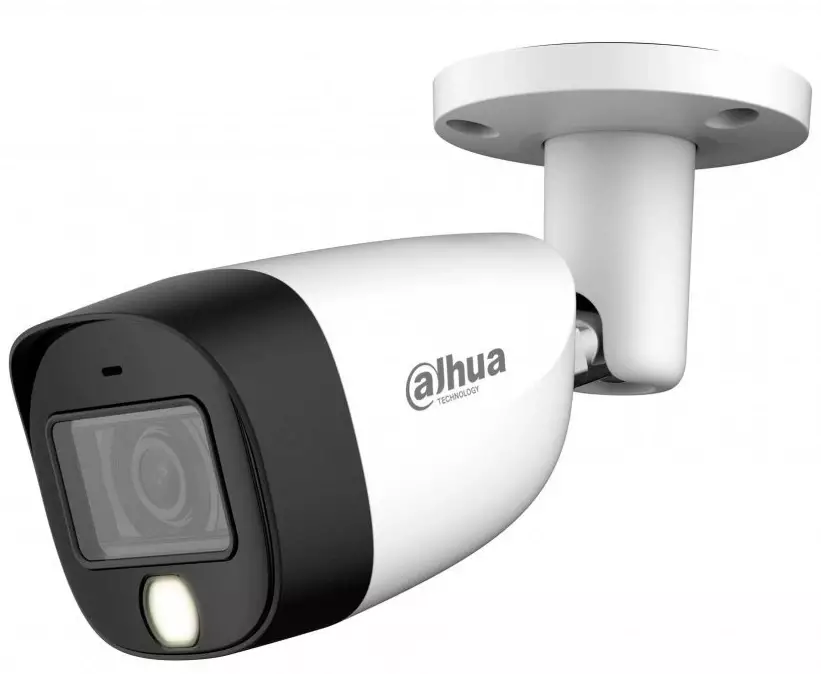 Обзор камеры видеонаблюдения Dahua DH-HAC-HFW1200CMP-IL-A-0360B-S6: надежная защита с фиксированным фокусом 3.6мм в белом корпусе.