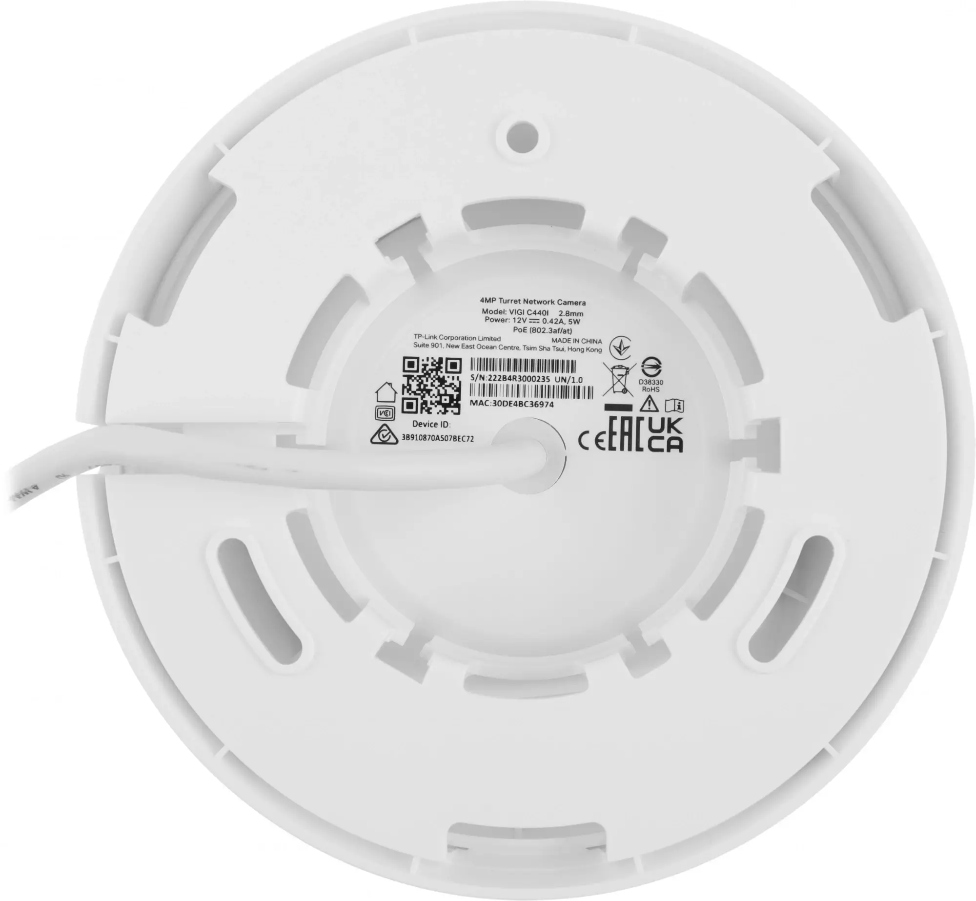 Обзор камеры видеонаблюдения TP-Link Vigi C440I: надежная защита с фиксированным фокусом 2.8мм в белом корпусе.