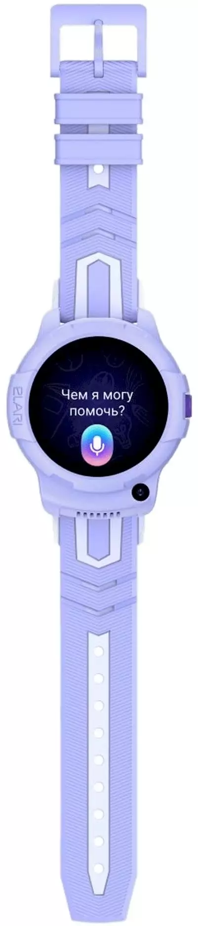 Обзор детских смарт-часов ELARI KidPhone 4G Wink: стильный дизайн, безопасность и связь для вашего ребенка в лиловом цвете.