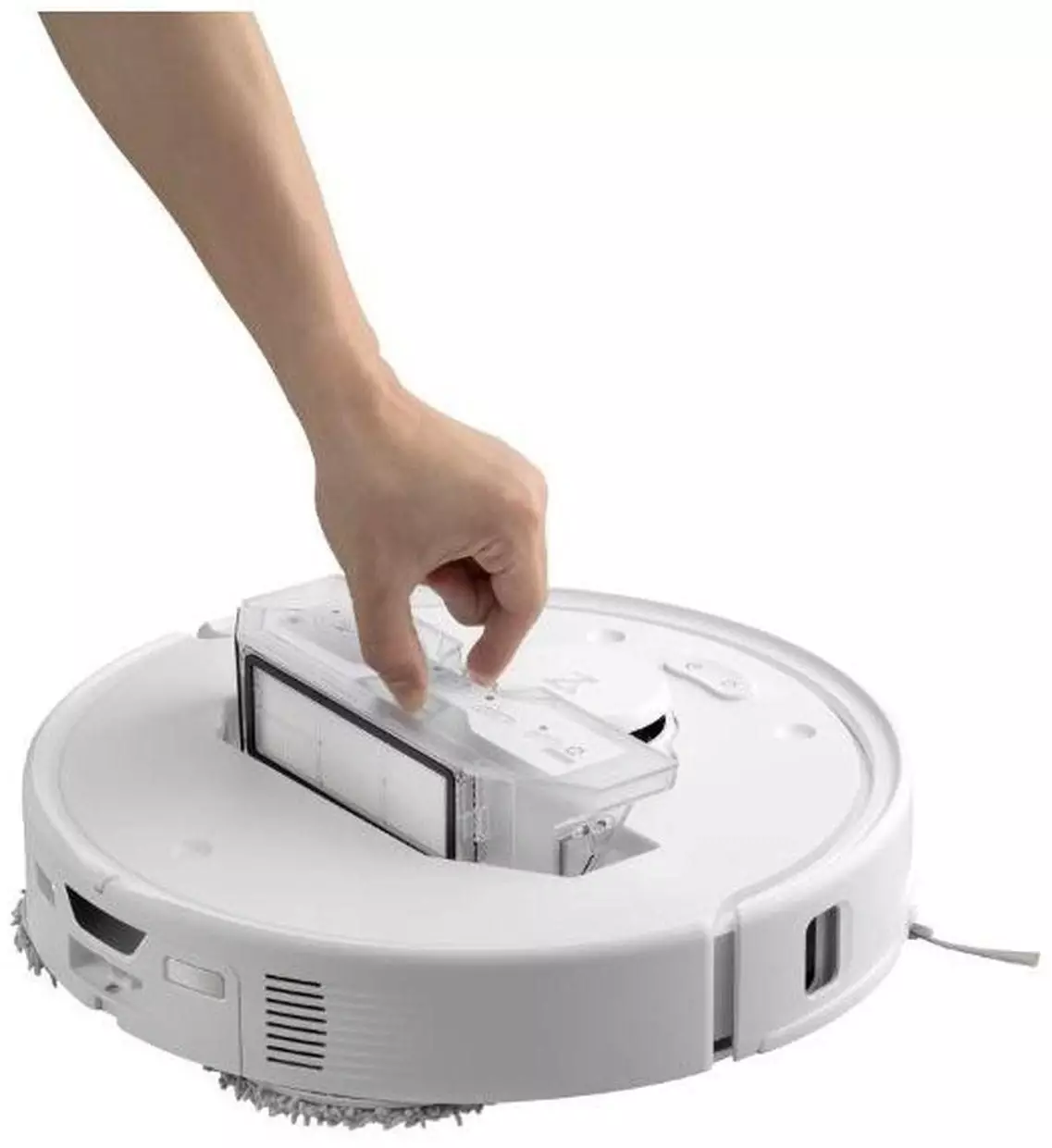 Обзор Roborock Qrevo EdgeC: Инновационный робот-пылесос для безупречной уборки и поддержания чистоты вашего дома, белый.