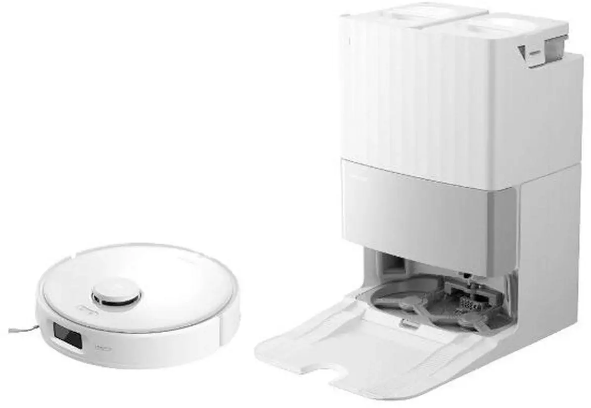 Обзор Roborock Qrevo EdgeC: Инновационный робот-пылесос для безупречной уборки и поддержания чистоты вашего дома, белый.
