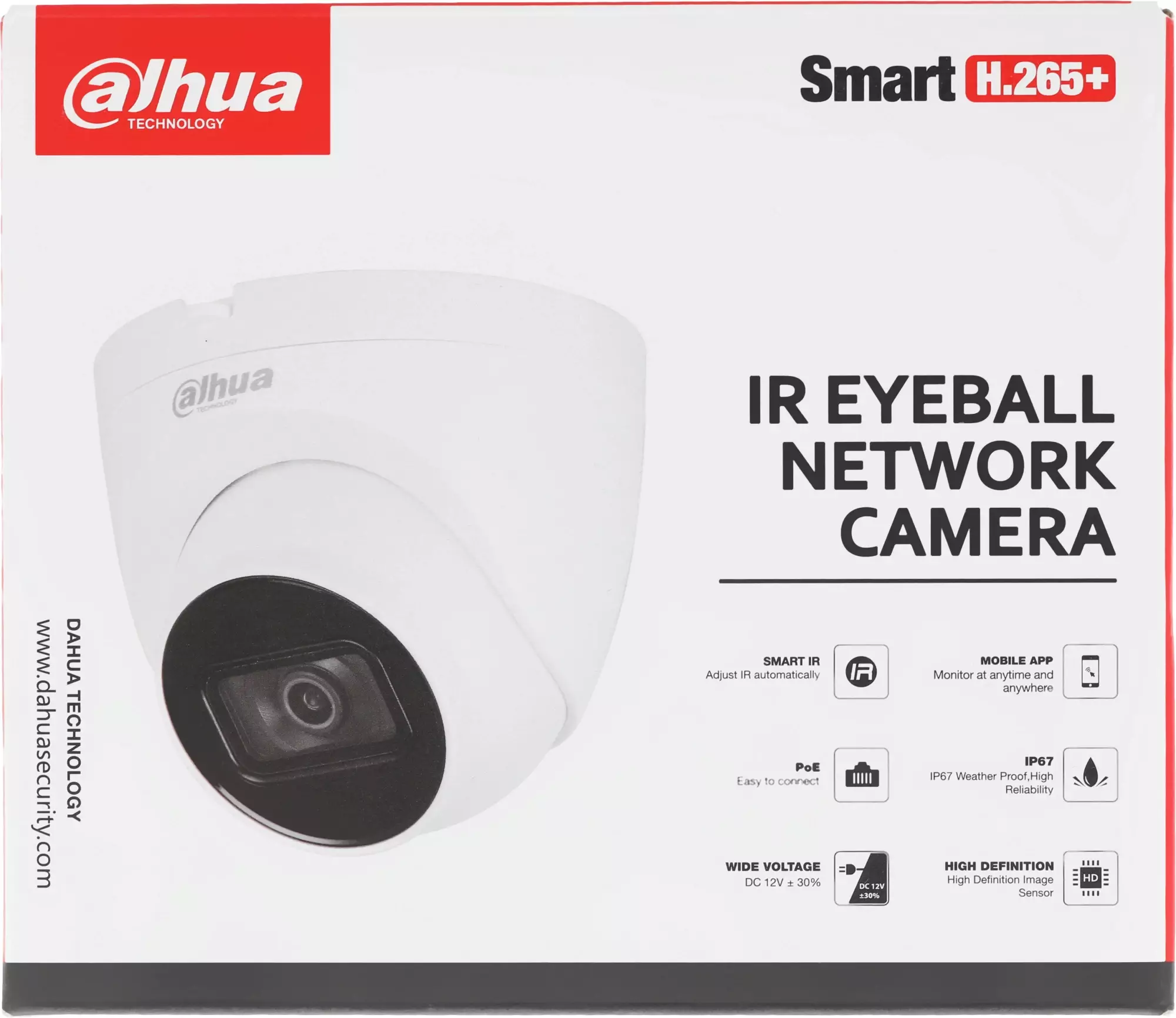Обзор камеры видеонаблюдения Dahua DH-IPC-HDW2230T-AS-0280B-S2: надежная защита и высокое качество изображения в стильном белом корпусе.
