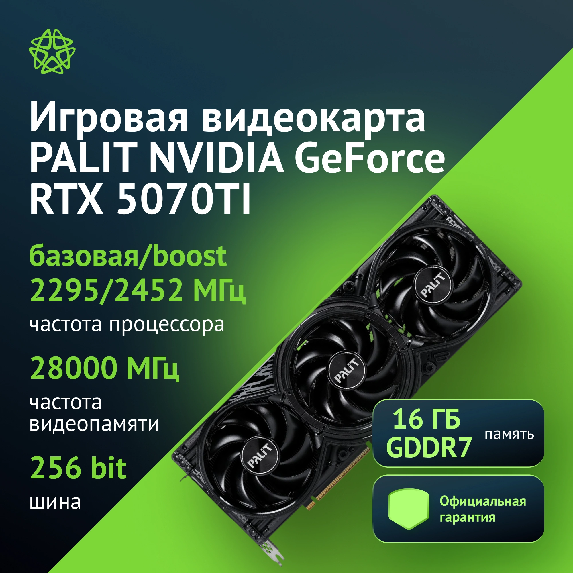 Обзор видеокарты Palit RTX 5070 Ti GamingPro: 16 ГБ мощи для бескомпромиссного гейминга и профессиональных задач. Тестирование и анализ.