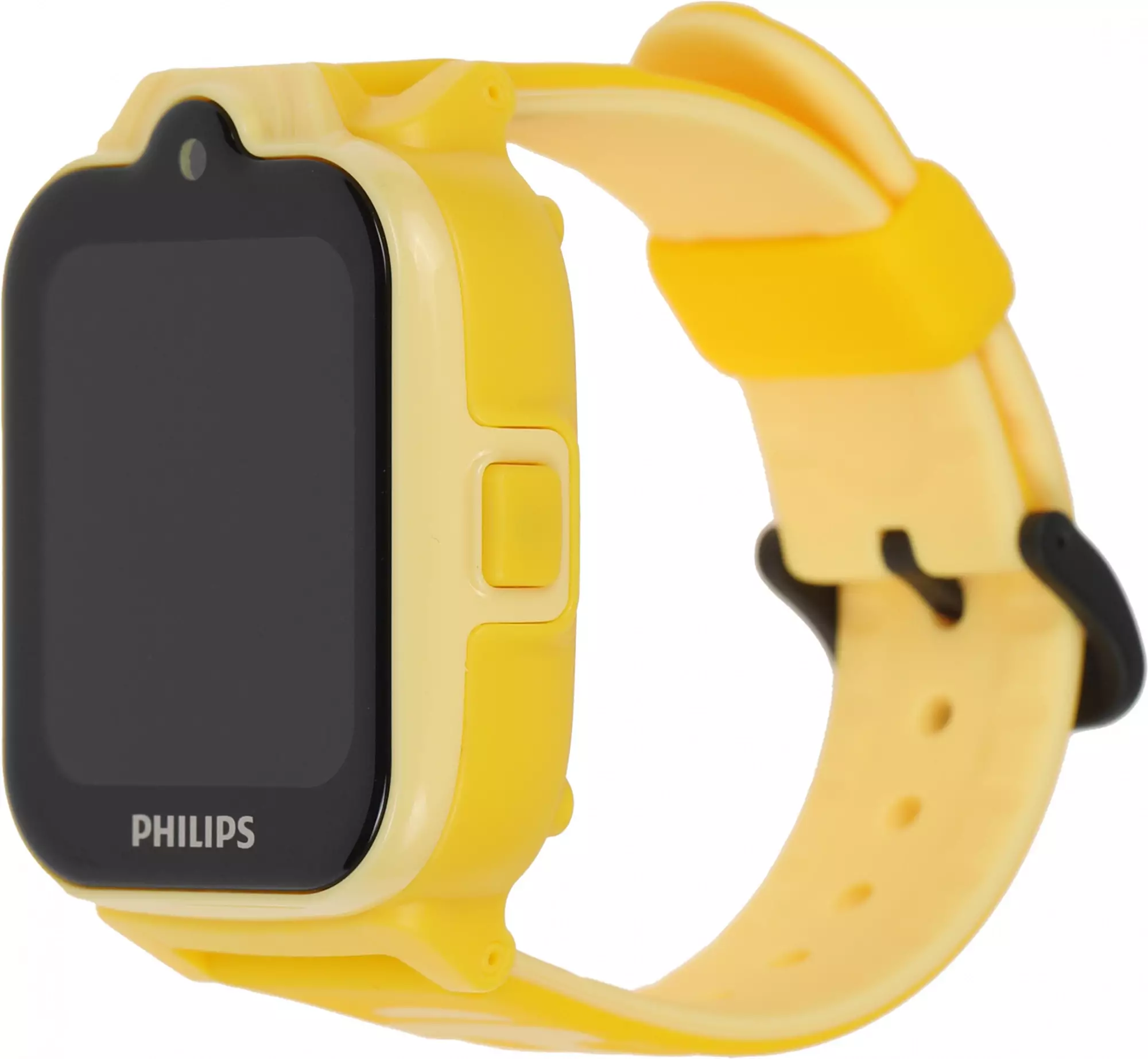 Обзор детских смарт-часов PHILIPS Kids W6610: безопасность, связь и развлечения для вашего ребенка в ярком желтом корпусе.