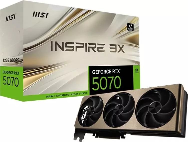 MSI RTX 5070 12G INSPIRE 3X: Обзор, Тестирование и Анализ Производительности Новейшей Видеокарты для Игр и Профессиональных Задач