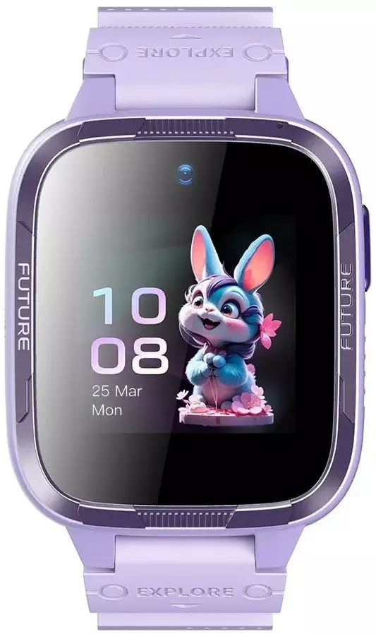 Обзор детских смарт-часов HONOR Kids Watch Plus 4G: безопасность, связь и развлечения для вашего ребенка в стильном фиолетовом корпусе.