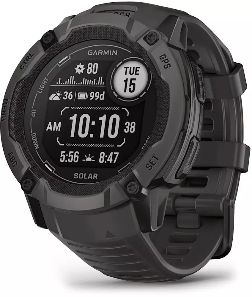 Обзор смарт-часов GARMIN Instinct 2X Solar: надежный спутник для экстремальных приключений и активного образа жизни в черном исполнении