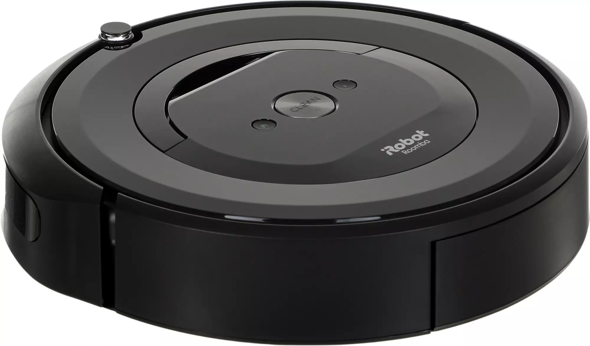 Обзор робота-пылесоса iRobot Roomba e5: надежный помощник для эффективной уборки вашего дома в сером и черном исполнении.