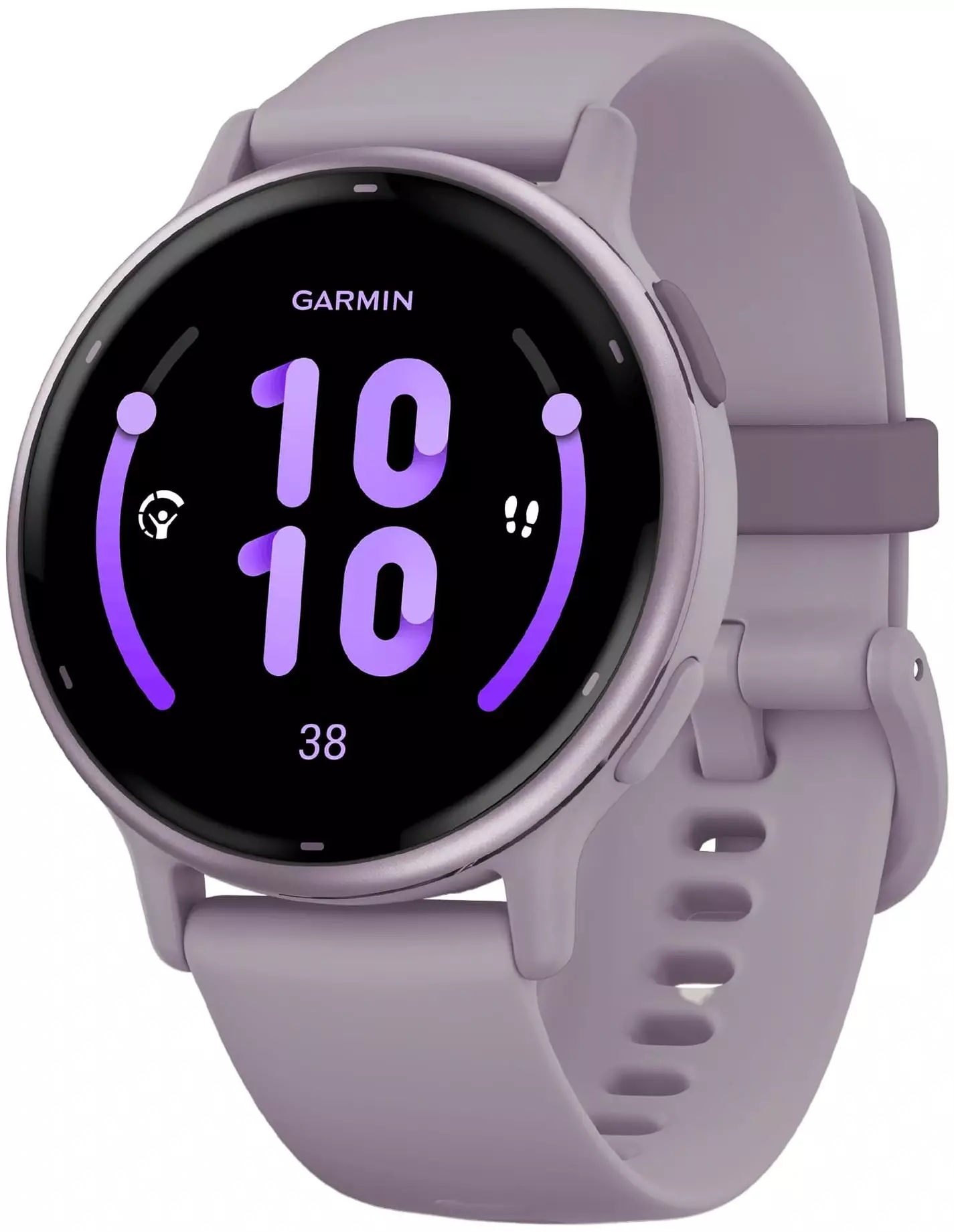 Обзор смарт-часов GARMIN Vivoactive 5: стильный дизайн, расширенные функции для фитнеса и здоровья в сиреневом исполнении.