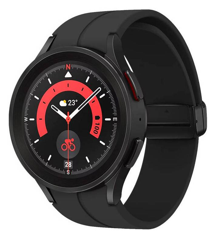 Обзор смарт-часов SAMSUNG Galaxy Watch 5 Pro: идеальный выбор для активного образа жизни и здоровья в черном цвете.