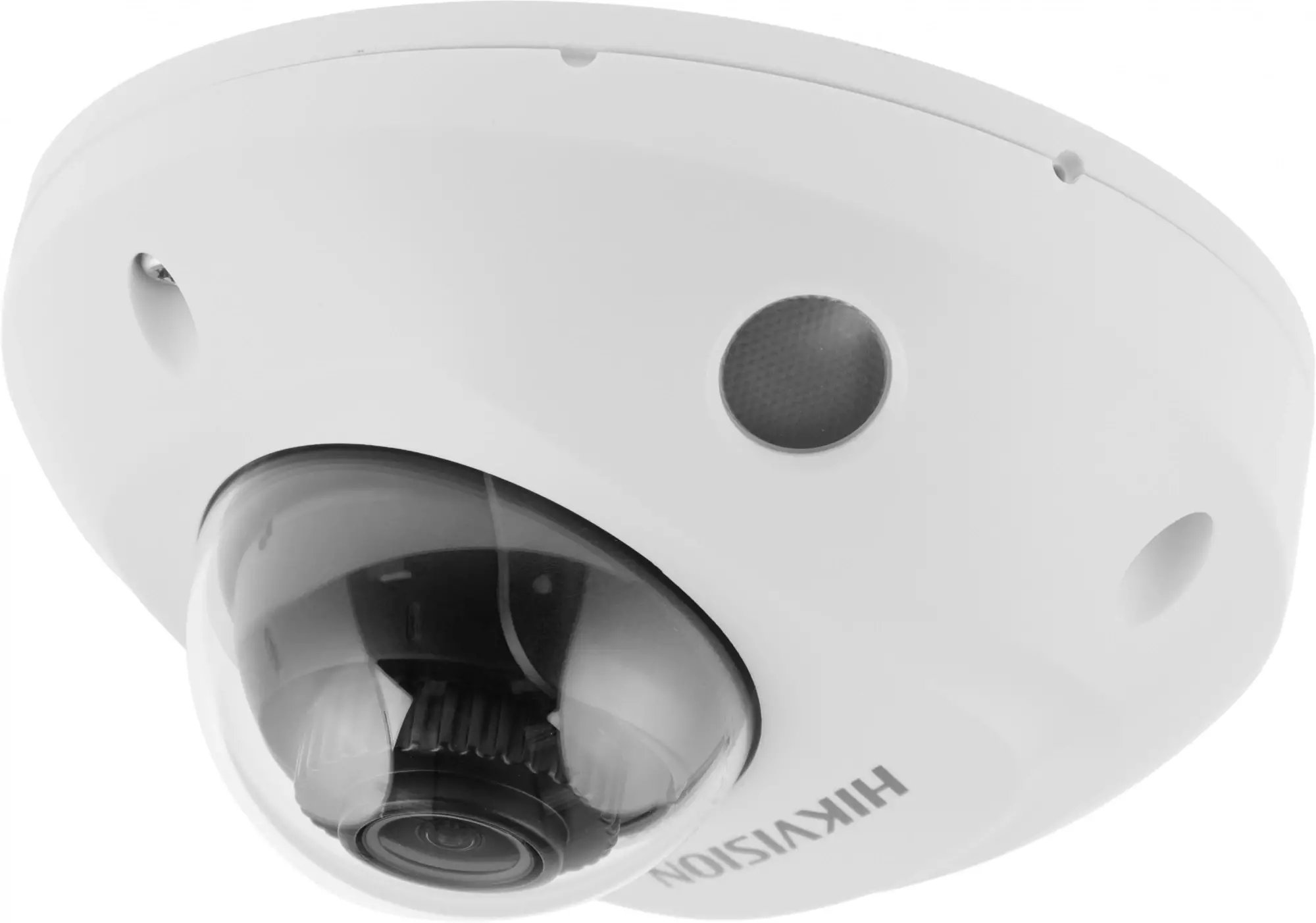 Обзор камеры видеонаблюдения Hikvision DS-2CD2523G2-IS: надежная защита и кристально чистое изображение в компактном корпусе белого цвета.