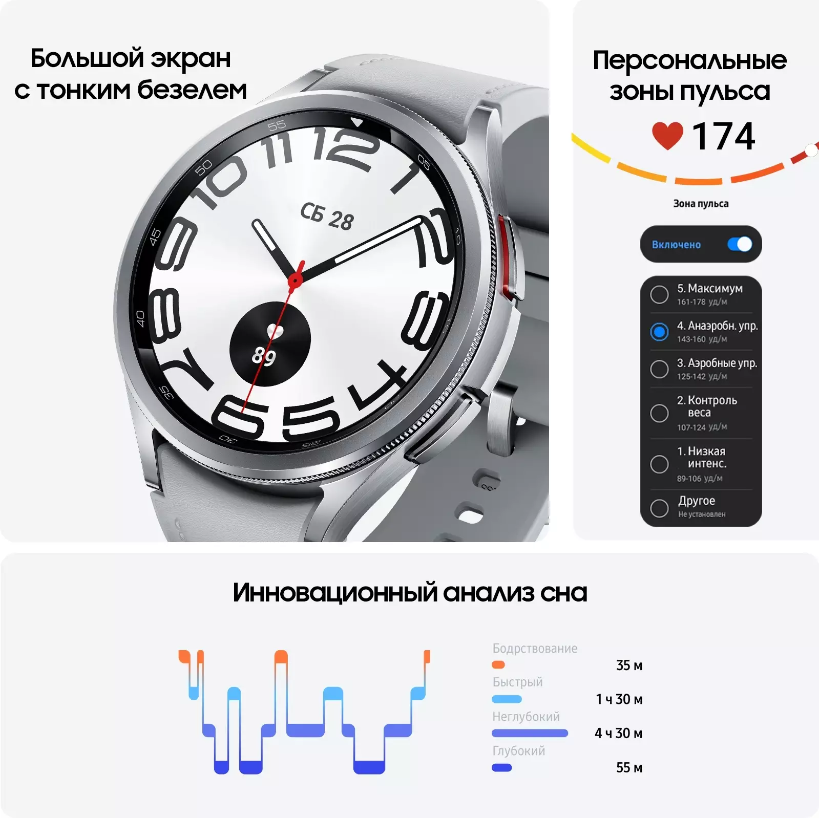 Обзор смарт-часов SAMSUNG Galaxy Watch 6 Classic LTE: Стильный дизайн, расширенные функции и безупречная связь в серебристом исполнении