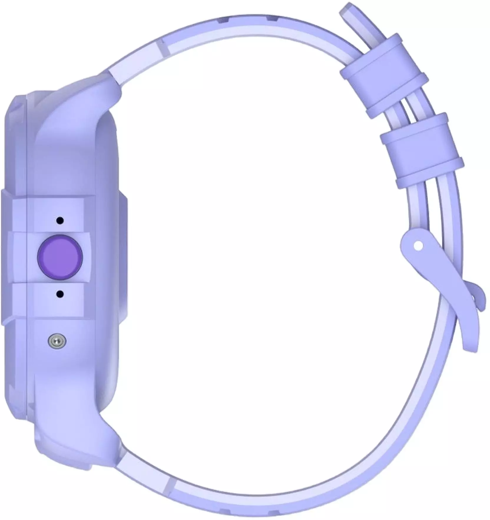 Обзор детских смарт-часов ELARI KidPhone 4G Wink: стильный дизайн, безопасность и связь для вашего ребенка в лиловом цвете.