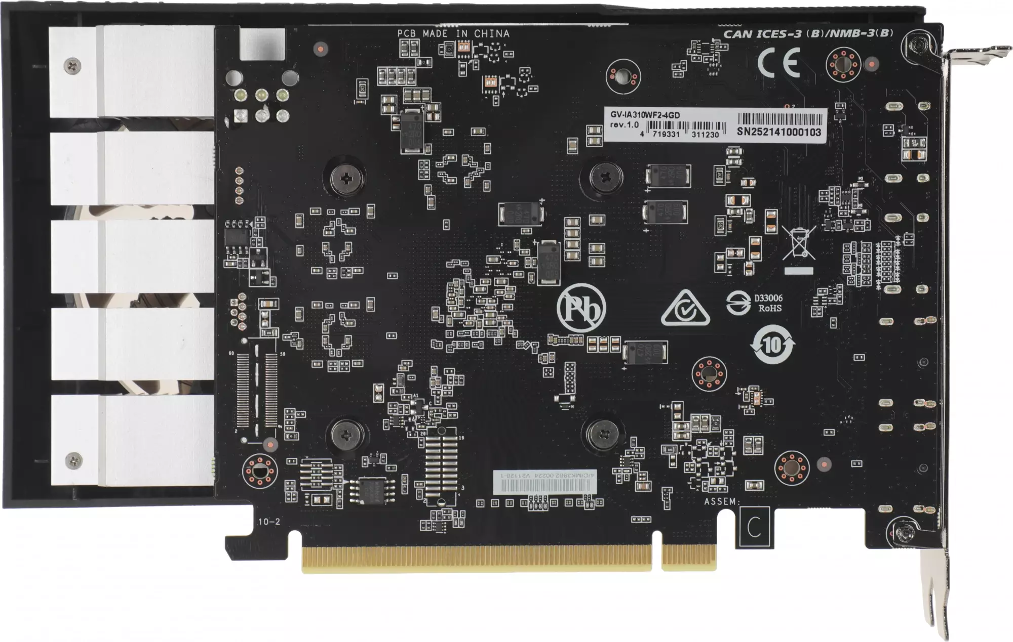 Обзор видеокарты Gigabyte GV-IA310WF2-4GD: идеальное решение для игр и работы с графикой, 4096 МБ памяти.
