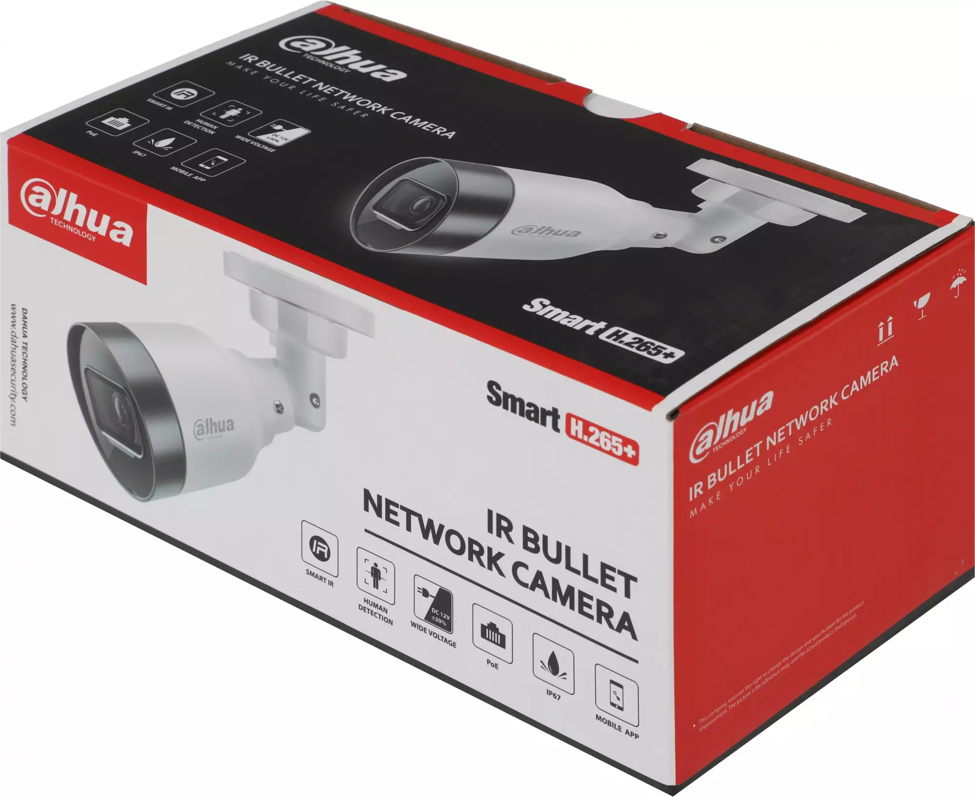 Обзор камеры видеонаблюдения Dahua DH-IPC-HFW1230S1P-0280B-S6: надежная защита с фиксированным фокусом 2.8мм в белом корпусе.