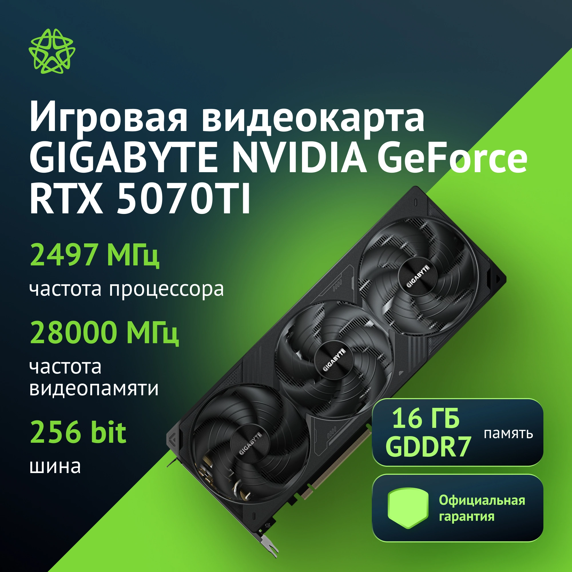 Обзор видеокарты Gigabyte GeForce RTX 5070 Ti WF3 16GB: Мощь и производительность для требовательных геймеров и профессионалов.