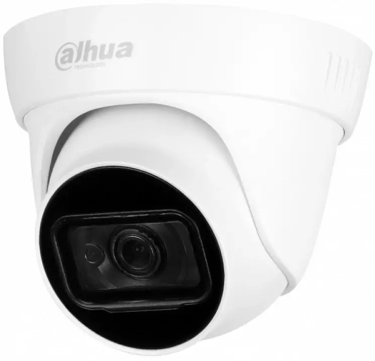 Обзор камеры видеонаблюдения Dahua DH-IPC-HDW1230T1-0280B-S6: надежная защита с фиксированным фокусным расстоянием 2.8мм в белом корпусе.
