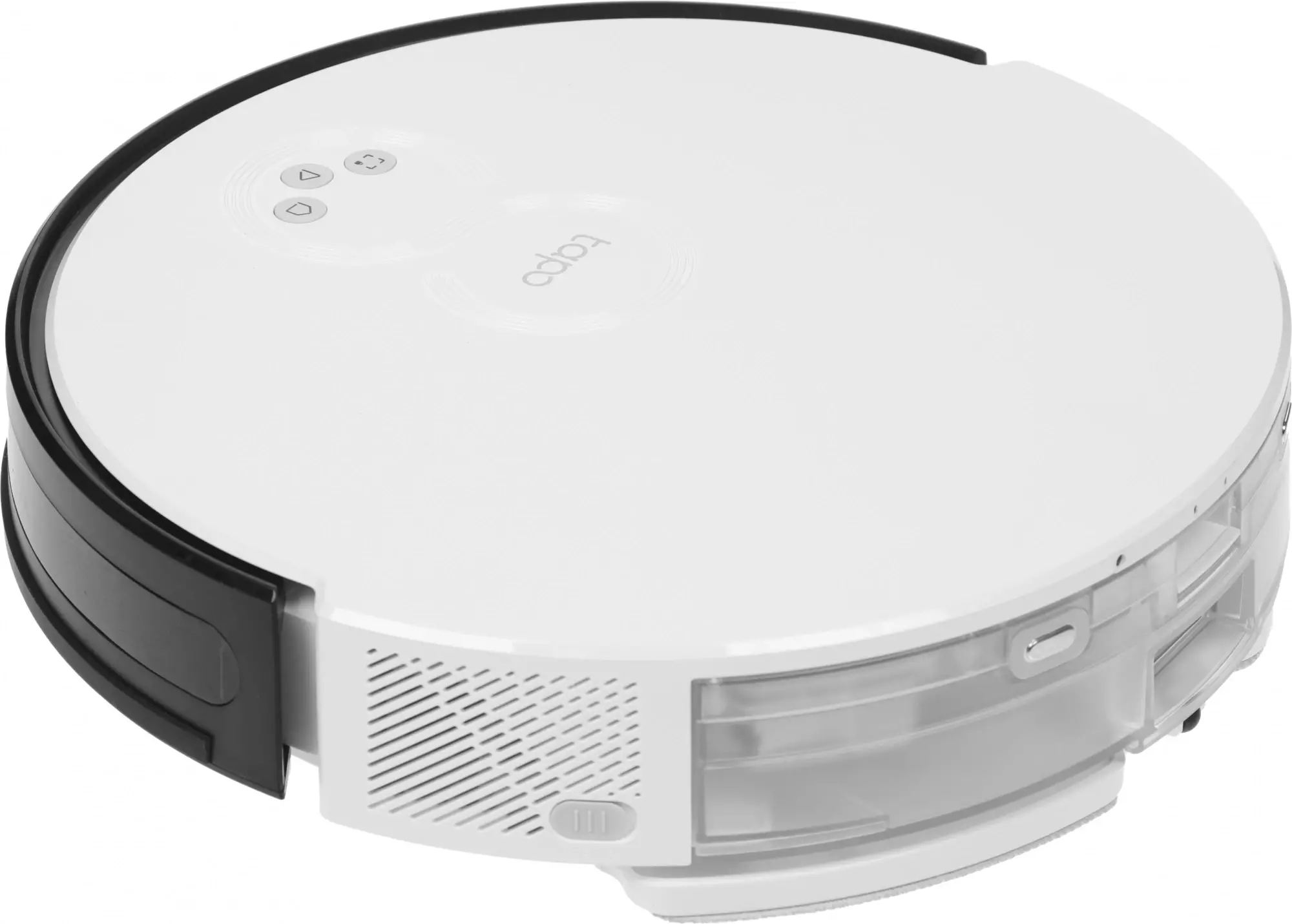 Обзор робота-пылесоса TP-Link Tapo RV10 Plus: идеальный помощник для поддержания чистоты вашего дома в белом и черном цвете.