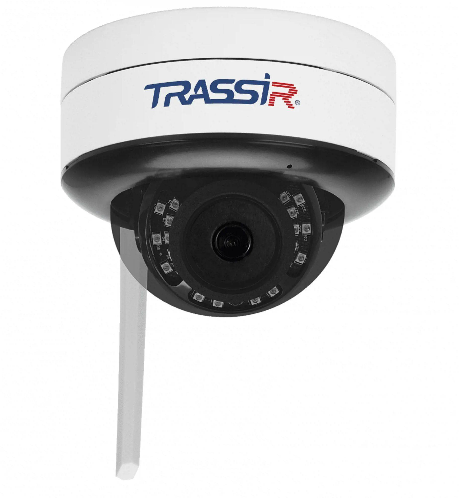 Обзор камеры видеонаблюдения Trassir W2D5Cloud1000: надежная защита с фиксированным фокусом 2.8мм в элегантном белом корпусе.