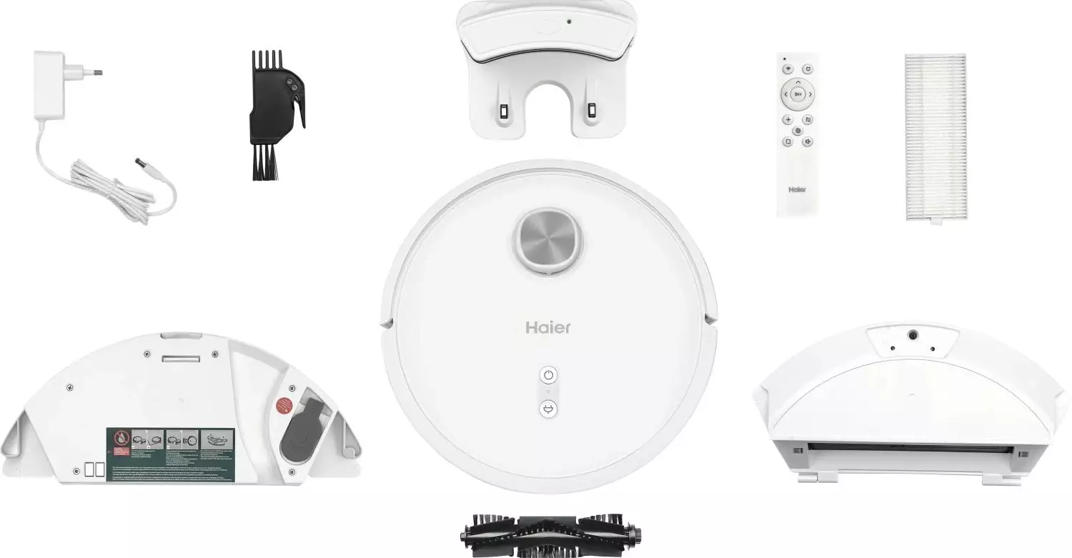 Обзор робота-пылесоса Haier HSR Care: идеальный помощник для безупречной чистоты вашего дома в белом цвете.