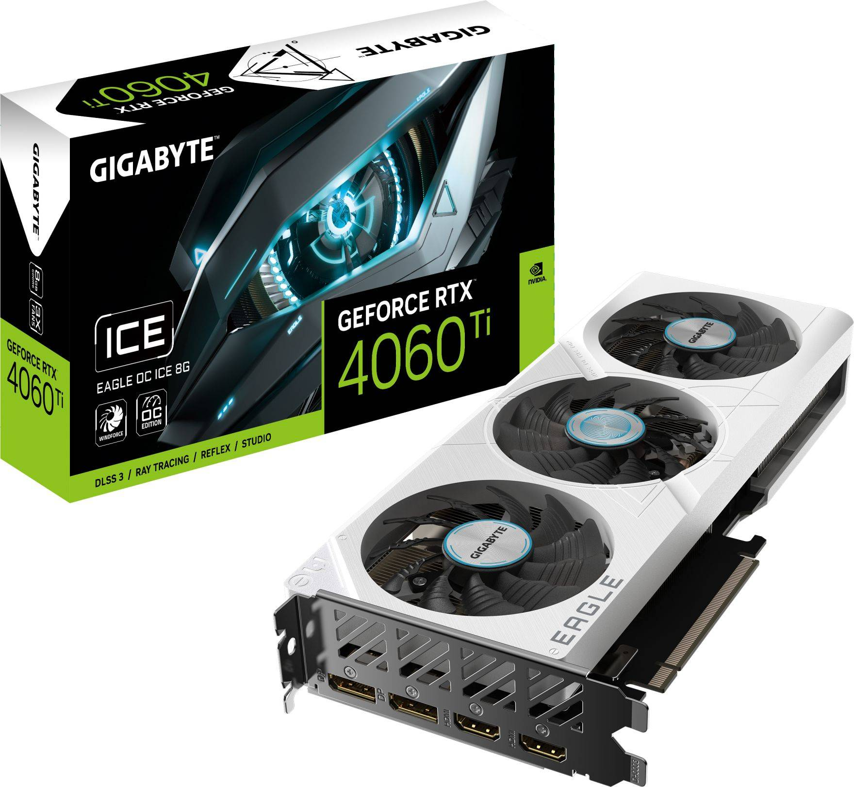 Обзор Gigabyte GeForce RTX 4060 Ti EAGLE OC ICE: Холодная мощь в белом исполнении для требовательных геймеров и энтузиастов.