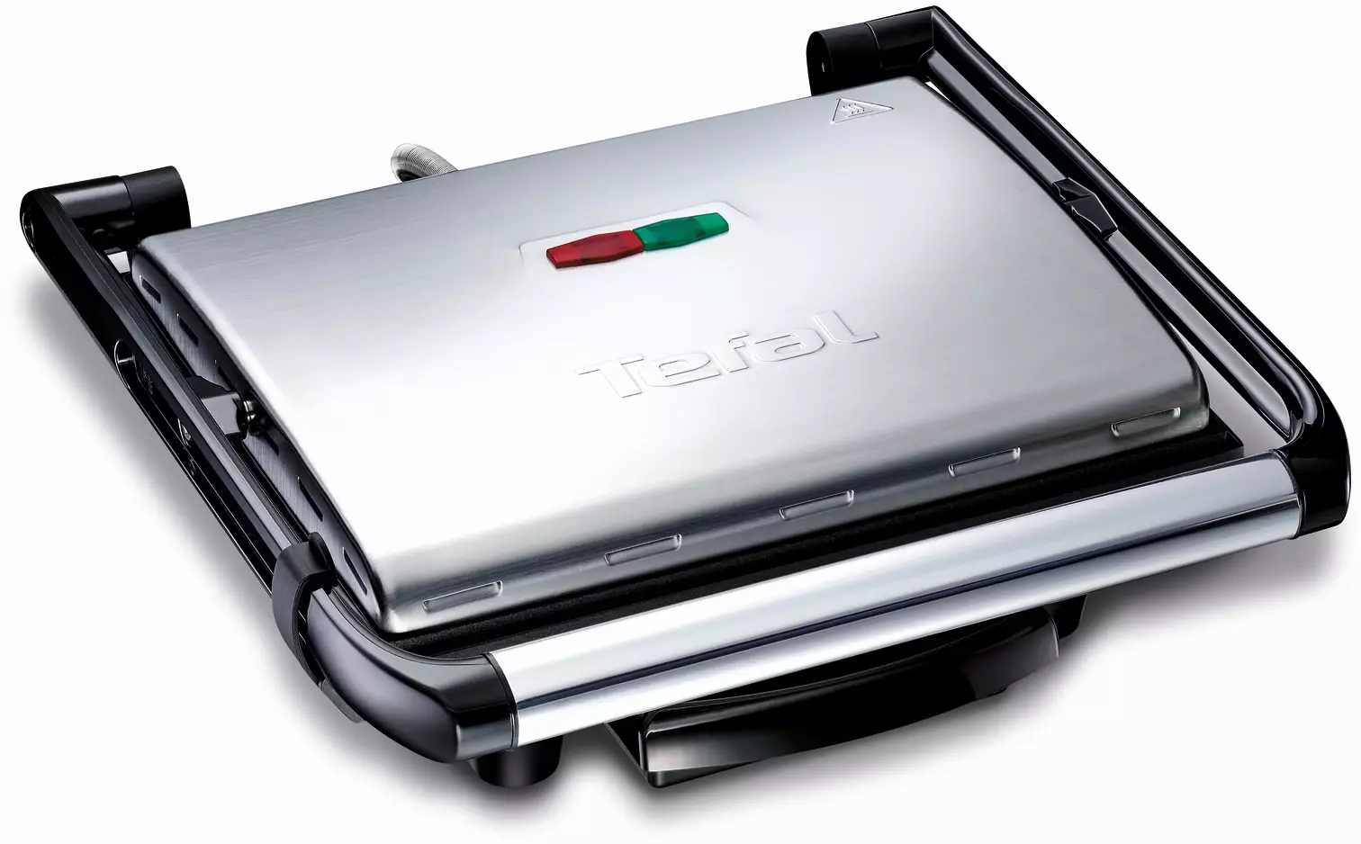 Обзор электрогриля Tefal GC241D38: стильное и функциональное решение для приготовления вкусных блюд дома в черном и серебристом цвете.