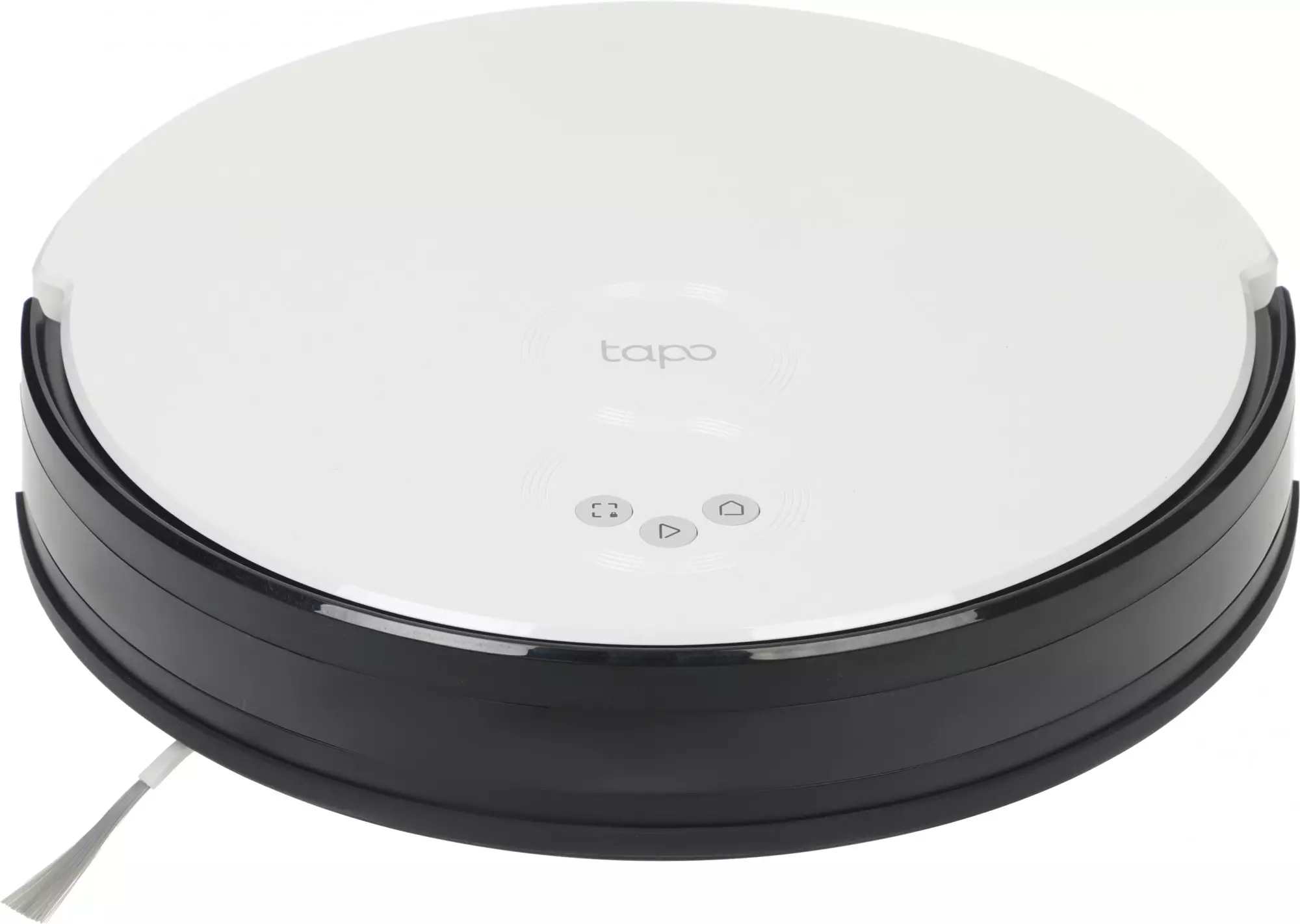 Обзор робота-пылесоса TP-Link Tapo RV10 Plus: идеальный помощник для поддержания чистоты вашего дома в белом и черном цвете.