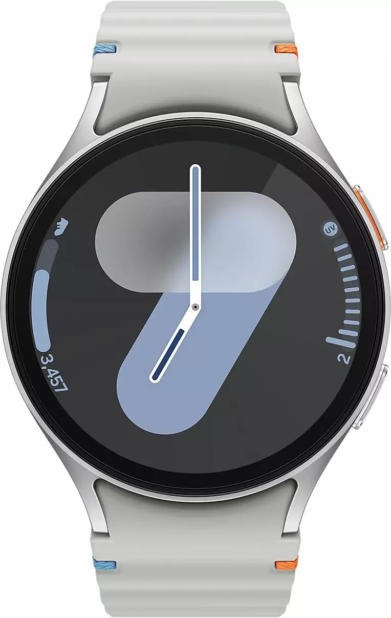 Обзор смарт-часов SAMSUNG Galaxy Watch 7 LTE: стильный дизайн, передовые функции и безупречная связь в серебристом исполнении.