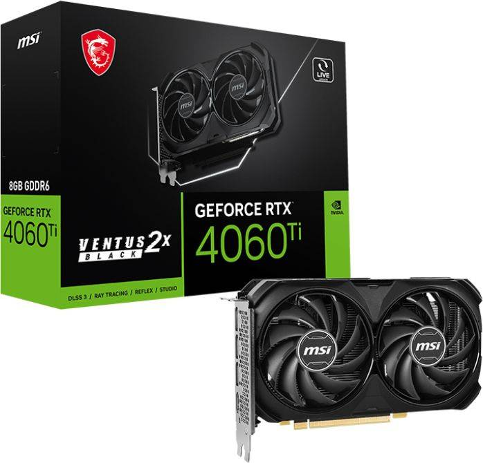 Обзор видеокарты MSI RTX 4060 Ti VENTUS 2X BLACK 8G: Мощная производительность и стильный дизайн для требовательных геймеров.