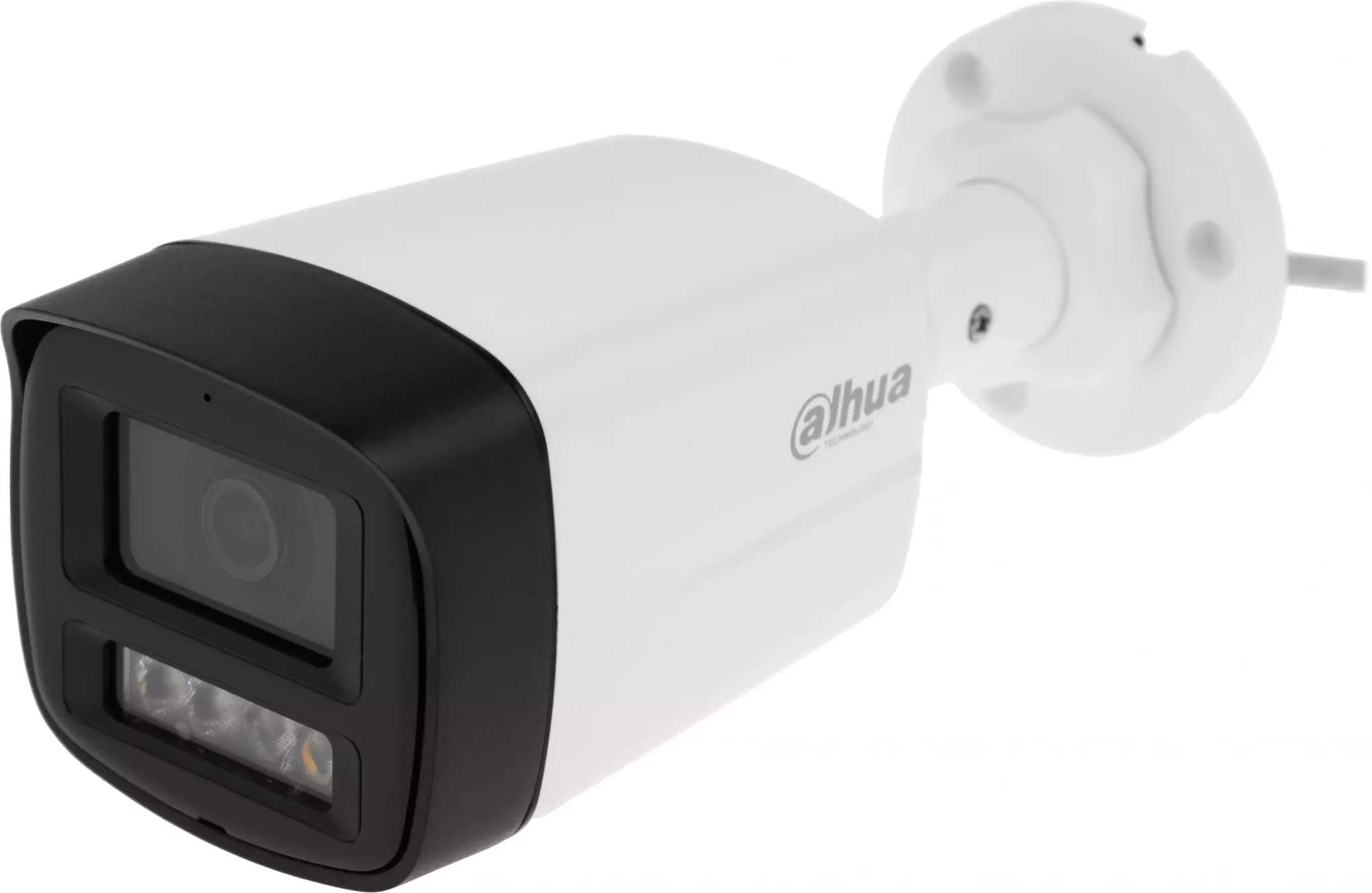 Обзор камеры видеонаблюдения Dahua DH-IPC-HFW1239TL1P-A-IL-0280B: надежная защита с фиксированным фокусом 2.8мм в белом корпусе.