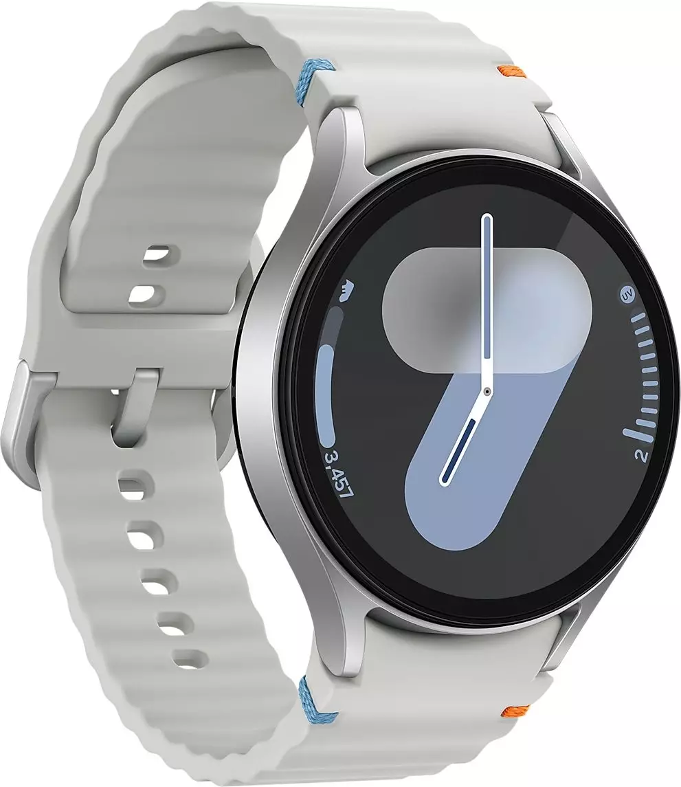 Обзор смарт-часов SAMSUNG Galaxy Watch 7 LTE: стильный дизайн, передовые функции и безупречная связь в серебристом исполнении.